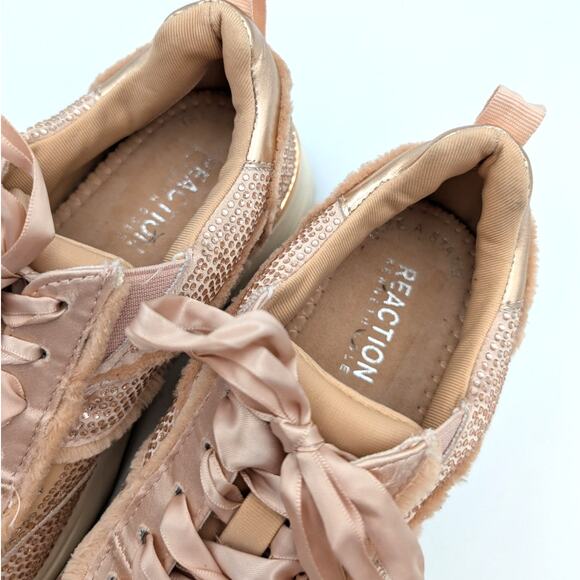Reaction Kenneth Cole Claire Rhinestone Embellished Sneaker Size US5.5 EU35.5 - Picture 13 of 15